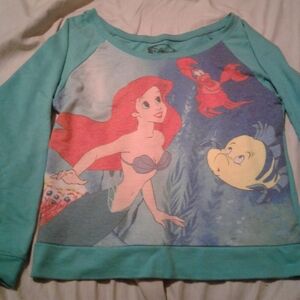 Disney Aqua and Scarlet Little Mermaid Top